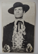Hugh O&#39;Brian Wyatt Earp Arcade Trade Card Actor Original Exhibit West TV Cowboy - £10.89 GBP
