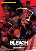 DVD Anime Bleach: Thousand-Year Blood War Part 1: (1-13 End) English, All Region - £23.10 GBP