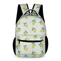 Mondxflaur Retro Lemon Backpacks for School Kids Teen Lightweight 16.2inch - £27.88 GBP