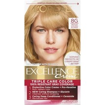 L&#39;Oreal Excellence Creme 8G Medium Golden Blonde 1 Pack - $11.87