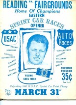 READING FAIRGROUNDS AUTO RACE PROGRAM-MAR 31-1968-WELD-RUTHERFORD-vg - $61.11