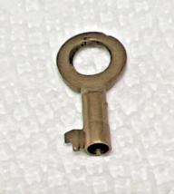 Antique Metal Key Miniature 7/8 Inch Gold Metal Steampunk W - $12.38