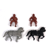 Vintage Plastic Horses Lido Kings&#39; Playset Knights Lot Figures  - $342.13 MXN