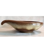 Frankoma Centerpiece Bowl Desert Gold Sapulpa Pottery 60s Spouted Flower... - $23.98