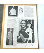 1964 Pauline Trigere Famous Barr Store Newspaper Ad Proof Layout Poster ... - £21.30 GBP