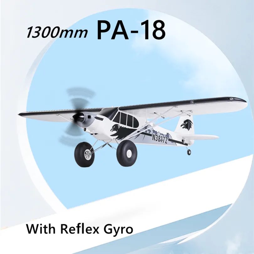 Fms Rc Airplane 1300MM PA-18 Pnp And Rtf PA18 J3 Piper Super Cub 5CH With Gyro - £273.04 GBP+