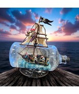 New Pumpkin Hollow Skeleton Pirates Drift Bottle - LED Halloween Decoration - $130.45 CAD