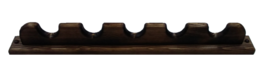 Rustic Wooden Gun Rack 5 Barrel Rests Rifle Shotgun Closet Wall Mount - $23.99