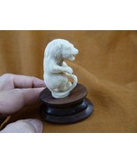 tb-lion-8 male Lion standing roaring Tagua NUT palm figurine Bali love l... - $991.96 MXN