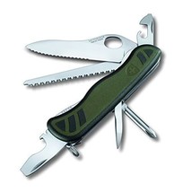 Victorinox Swiss Soldier&#39;s Knife - Green/Black, Large  - £75.66 GBP