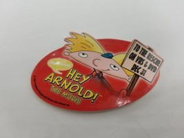 Hey Arnold! The Movie Cardboard Promo Pin Authentic 2002 Nickelodeon Ships Free - £6.22 GBP