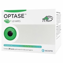 Optase Tea Tree Oil Lid Wipes - Pack of 20 - £10.47 GBP