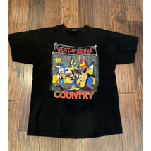 Wile E Coyote Bugs Bunny Virginia Country Mens Tsi Graphic T-Shirt Black... - $29.69