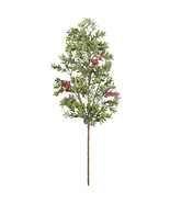 Christmas Decoration Cedar Stem Pick with Red Berry , 26.5 inch - £18.85 GBP