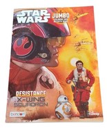 Star Wars Coloring and Activity Book Jumbo Resistance X Wing Squadron Di... - $2.92