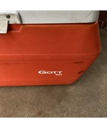 VINTAGE GOTT 50 orange ICE CHEST COOLER - mid century modern - $178.19