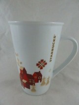 Starbucks Coffee Holiday Christmas Scene Red Town Large Cup Mug 22 oz 2013 - £12.36 GBP