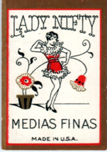 c1920 Label Lady Nifty Medias Finas (Stockings For Women) - $19.80
