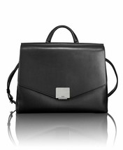 NEW TUMI Mariella satchel black Leather bag briefcase flap laptop case $895 - £411.44 GBP