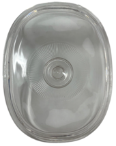 Vtg. Pyrex F12C Oval Ribbed Fluted Glass Casserole Replacement Lid 9.5" x 7.5" image 8