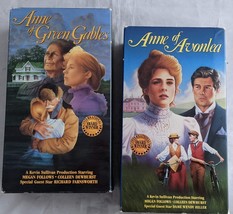 Anne Of Green Gables  &amp; Anne of Avonlea Disney 4 VHS Set Classic Family Movie - £7.89 GBP
