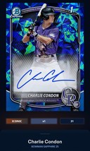 Topps Bunt DIGITAL Bowman Sapphire Charlie Condon Gold Prospect Signatur... - $9.89