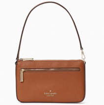 Kate Spade Leila Convertible Wristlet Brown Pebbled Leather K6088 NWT $159 FS - £51.35 GBP