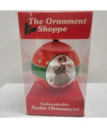 The Ornament shoppe Unbreakable Satin Ball Merry Christmas To All 1980 U... - $213.08 MXN