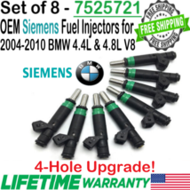 OEM x8 Siemens 4-Hole Upgrade Fuel Injectors for 2007, 08, 09, 2010 BMW X5 4L V8 - £136.69 GBP