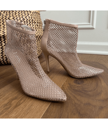 NWOT Charles David AfterHours Blush Rhinestone Stiletto Heels Booties 11 - €27,80 EUR