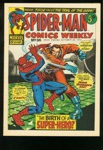SPIDER-MAN Comics Weekly #36 1973-ROMITA-JACK KIRBY-BRITISH- Fn - £40.66 GBP