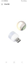 Usb Portable Mini Night Light Small Round Lamp Computer Mobile Power Sup... - £2.93 GBP