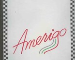 Amerigo Italian Restaurant Menu Multiple Tennessee Locations 1990&#39;s - $17.82