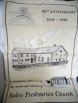 Raloo Presbyterian Church Celebrating 150 years Linen Tea Towel By Causeway - $12.74