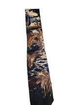 Vintage Polo Ralph Lauren Hunting Hound Dog Ducks Silk Necktie USA - £63.30 GBP