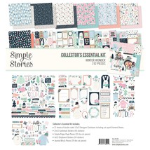 Simple Stories Collector&#39;s Essential Kit 12&quot;X12&quot;-Winter Wonder - £50.76 GBP