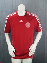 Team Denmark Jersey (Retro) - 2008 Home Jersey by Adidas - Men&#39;s Large - $75.00