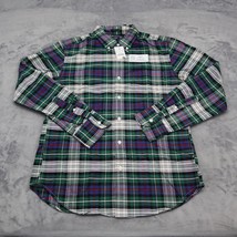 J Crew Shirt Mens M Multicolor Oxford Slim Long Sleeve Button Down Plaid Cotton - £20.32 GBP
