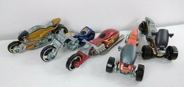 5 Hot Wheels Diecast Motorcycles: Canyon Carver, Blast Lane, Pit Cruiser... - $7.85