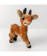 Vtg Rudolph The Red Nosed Reindeer 13.5” Gemmy Talking Singing Plush 199... - $469.22 MXN