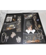 New lot Jewelry 2 trays full necklaces, chains, earrings, Charms Carol d... - £19.71 GBP