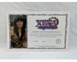 Xena Warrior Princess VHS Season 2 Certificate Of Authenticity - £19.56 GBP