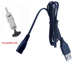 2-Prong Usb Charging Cable Cord For Intex 12269 Rechargeable Handheld Vacuu - £28.73 GBP