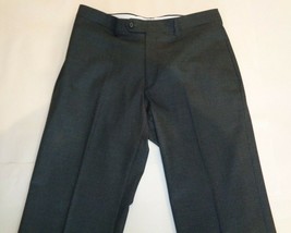 Ralph Lauren Size 34W 32L COMFORT FLEX PANT Charcoal New Mens Flat Front... - $79.20