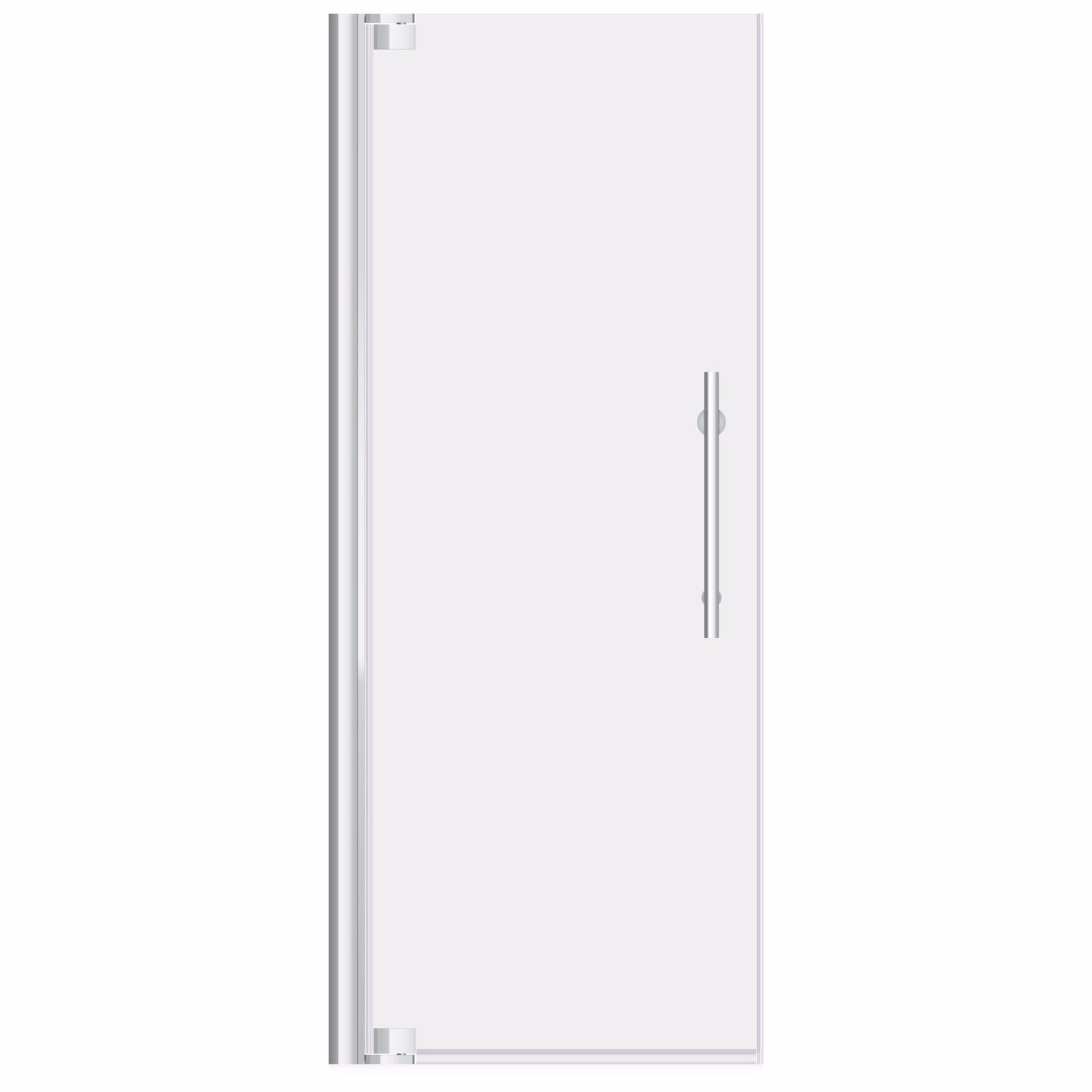 34-35&quot;Wx72&quot;H Pivot Frameless Shower Door ULTRA-G Chrome by LessCare - $639.54