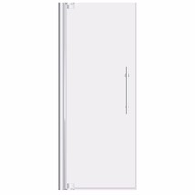 34-35&quot;Wx72&quot;H Pivot Frameless Shower Door ULTRA-G Chrome by LessCare - £511.22 GBP