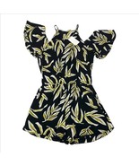 Mud Pie Hayes Black Floral Romper Women&#39;s Small - $27.15 CAD