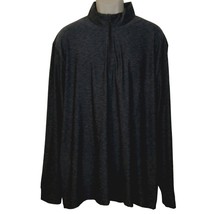 Greg Norman Pullover Shirt Sz XXL 1/4 Zip Blue Long Sleeve Monogram Bankers Life - £11.86 GBP