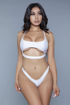 2 Piece. Sporty style Cami crop top and a cheeky thong bottom swimsuit. ... - £38.74 GBP