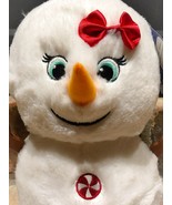 Build A Bear Snow Cute Girl Snowman w/ Peppermint Buttons 2019 Online Ex... - £23.47 GBP